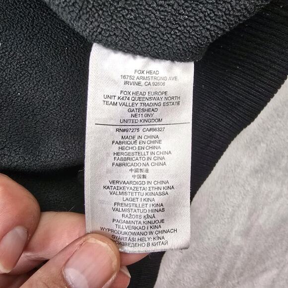 Fox Racing Hooded Jacket Mens Medium Gray Embroidered Vtg Y2K Motocross - Picture 8 of 15